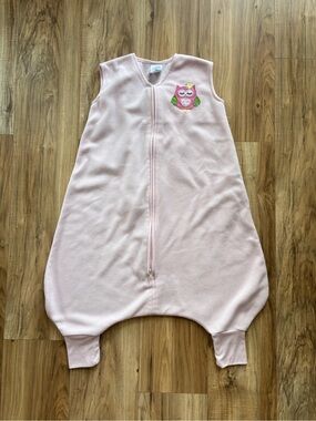 HALO Pink Fleece Owl Early Walker Sleep Sack